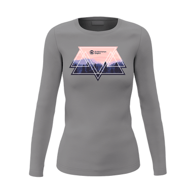 Camping Triangles Women Long Sleeve Shirt